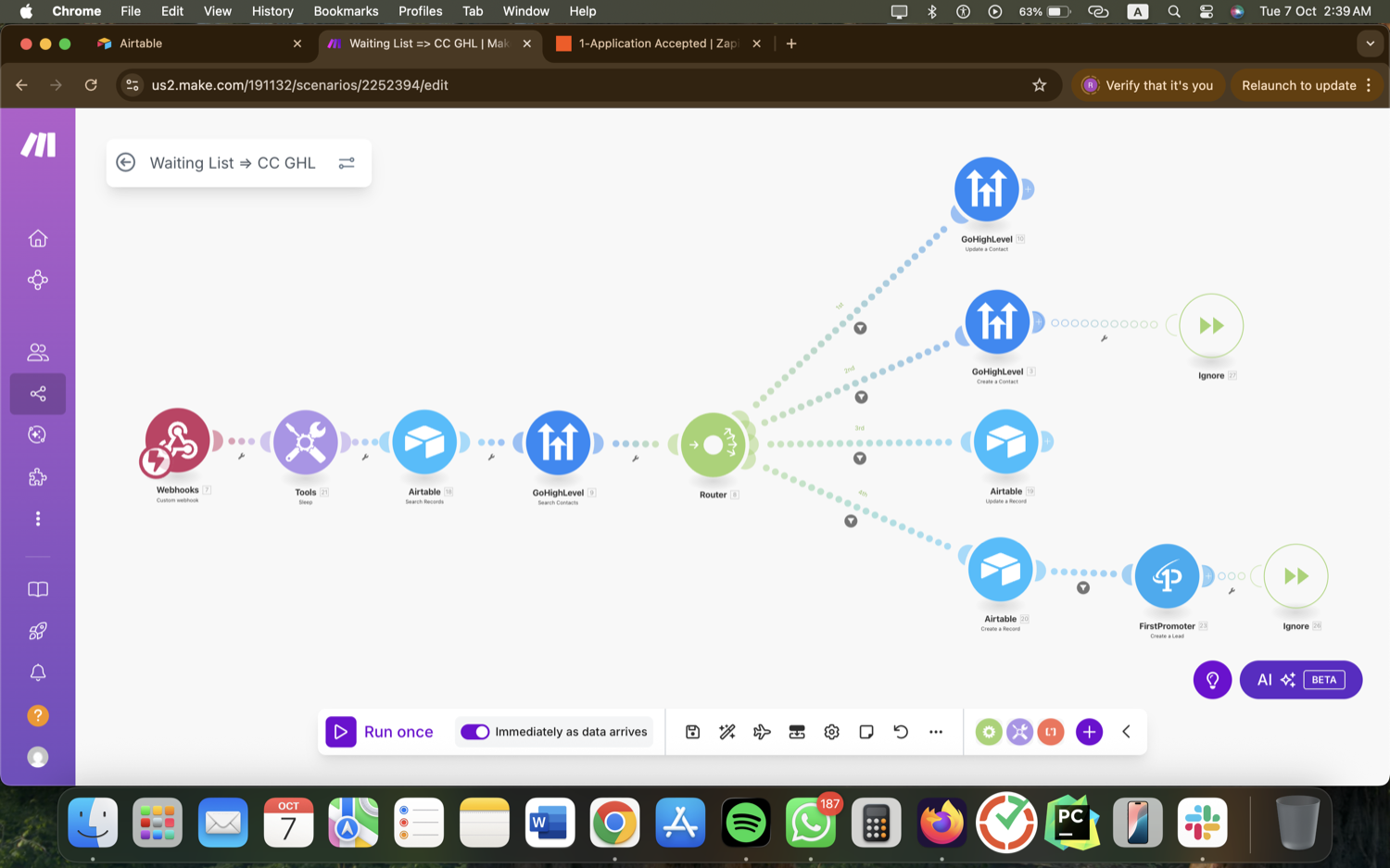 Crypto Affiliate & Subscription Ops - Airtable, Make, Zapier screenshot 18